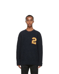 DSQUARED2 Navy Wool Sweater