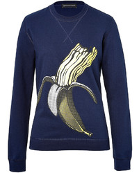 Ostwald Helgason Cotton Banana Sweatshirt In Navy