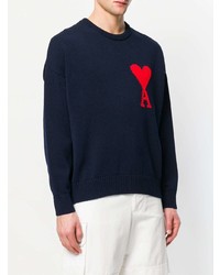 AMI Alexandre Mattiussi Oversized Ami De Coeur Crewneck Sweater