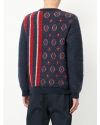 Coohem Patterned Crew Neck Sweater