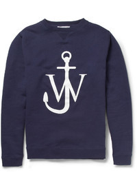 J.W.Anderson Printed Fleece Backed Cotton Jersey Sweatshirt