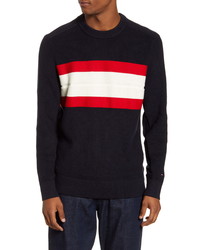 Tommy Hilfiger Ribbed Stripe Crewneck Sweater