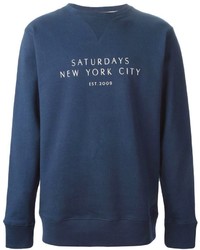 Saturdays Surf NYC Logo Print Sweatshirt