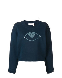 See by Chloe See By Chlo Heart Lips Jumper