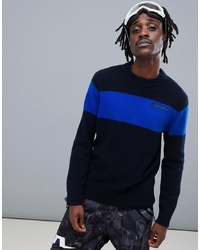 J. Lindeberg Ski Snoop Chunky Wool Knitted Jumper In Navy