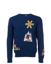 Love Moschino Skiing Pattern Sweater