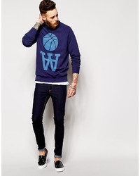 Wood Wood Sweatshirt With Basketball Print