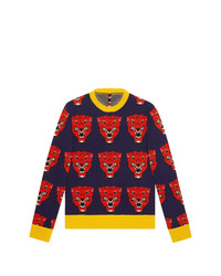 Gucci Tiger Jacquard Knitted Sweater