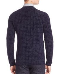 Giorgio Armani Tonal Printed Sweater