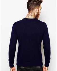 Wood Wood Sweater With Navy Print