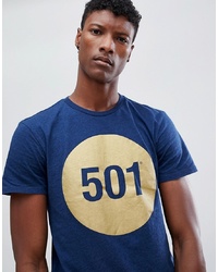 Levi's 501 Circle Logo T Shirt Blue