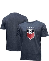 5TH AND OCEAN BY NEW ERA 5th Ocean By New Era Navy Uswnt Brushed Jersey T Shirt