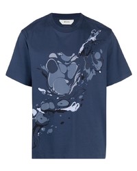 Z Zegna Abstract Swirl Print T Shirt