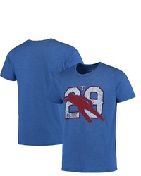 Majestic Threads Adrian Beltre Heathered Royal Texas Rangers Player Silhouette Tri Blend T Shirt