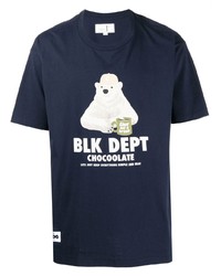 Chocoolate Bear Print Short Sleeve T Shirt