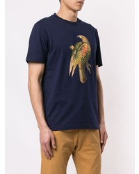 Gieves & Hawkes Bird Print T Shirt