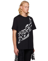 Alexander McQueen Black Graphic T Shirt