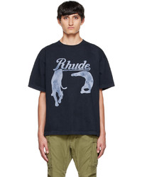 Rhude Black Printed T Shirt