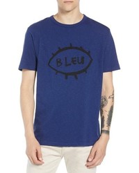 French Connection Bleu Slubbed T Shirt