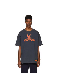 Heron Preston Blue And Orange Public Figure T Shirt