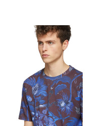 Paul Smith Blue And Purple Goliath Floral T Shirt