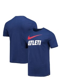 Nike Blue Atletico De Madrid Swoosh T Shirt