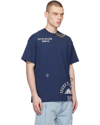 Izzue Blue Crewneck T Shirt
