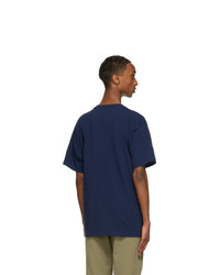 Gucci Blue Interlocking G Stripe Print T Shirt