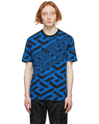 Versace Blue Logo T Shirt
