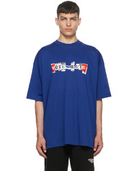Vetements Blue Mixed T Shirt