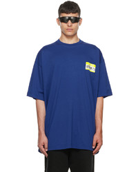 Vetements Blue My Name Is T Shirt