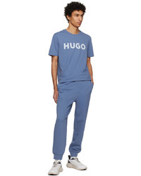 Hugo Blue Printed T Shirt