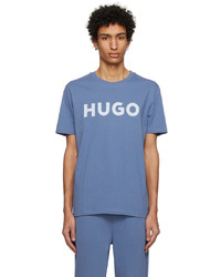 Hugo Blue Printed T Shirt