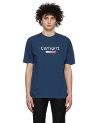 CARHARTT WORK IN PROGRESS Blue Toothpaste T Shirt