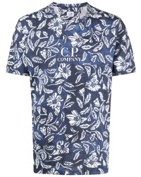 C.P. Company Botanical Print Cotton T Shirt