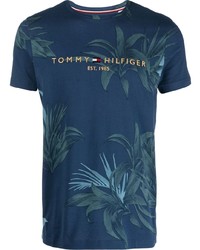 Tommy Hilfiger Botanical Print Embroidered T Shirt