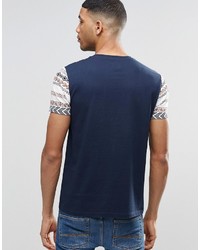 Asos Brand Muscle T Shirt 2 Pack With Plain And Printed Pocketsleeve Save 15%