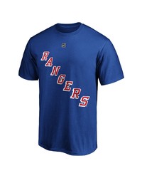 FANATICS Branded Artemi Panarin Blue New York Rangers Player Authentic Stack Name Number T Shirt