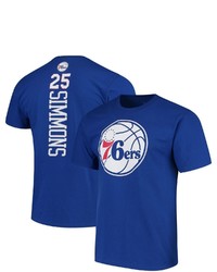 FANATICS Branded Ben Simmons Royal Philadelphia 76ers Backer Name Number T Shirt