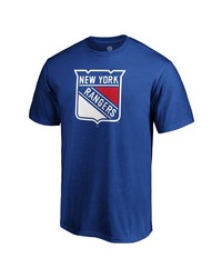 FANATICS Branded Blue New York Rangers Team Primary Logo T Shirt