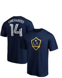 FANATICS Branded Chicharito Navy La Galaxy Authentic Stack Name Number T Shirt At Nordstrom