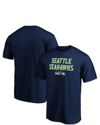 FANATICS Branded College Navy Seattle Seahawks Big Tall Game Day Stack T Shirt