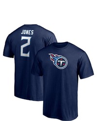 FANATICS Branded Julio Jones Navy Tennessee Titans Player Icon T Shirt
