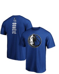 FANATICS Branded Luka Doncic Blue Dallas Mavericks Team Playmaker Name Number T Shirt