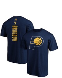 FANATICS Branded Malcolm Brogdon Navy Indiana Pacers Team Playmaker Name Number T Shirt