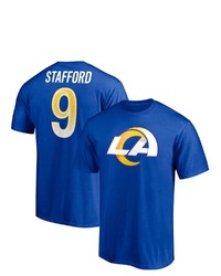 FANATICS Branded Matthew Stafford Royal Los Angeles Rams Player Icon T Shirt