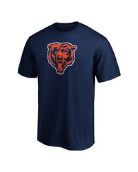 FANATICS Branded Navy Chicago Bears Big Tall Primary Team Logo Long Sleeve T Shirt