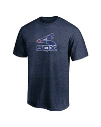 FANATICS Branded Navy Chicago White Sox True Classics Throwback Logo Tri Blend T Shirt