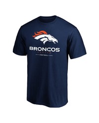 FANATICS Branded Navy Denver Broncos Big Tall Team Logo Lockup T Shirt