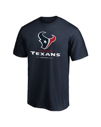 FANATICS Branded Navy Houston Texans Big Tall Team Logo Lockup T Shirt